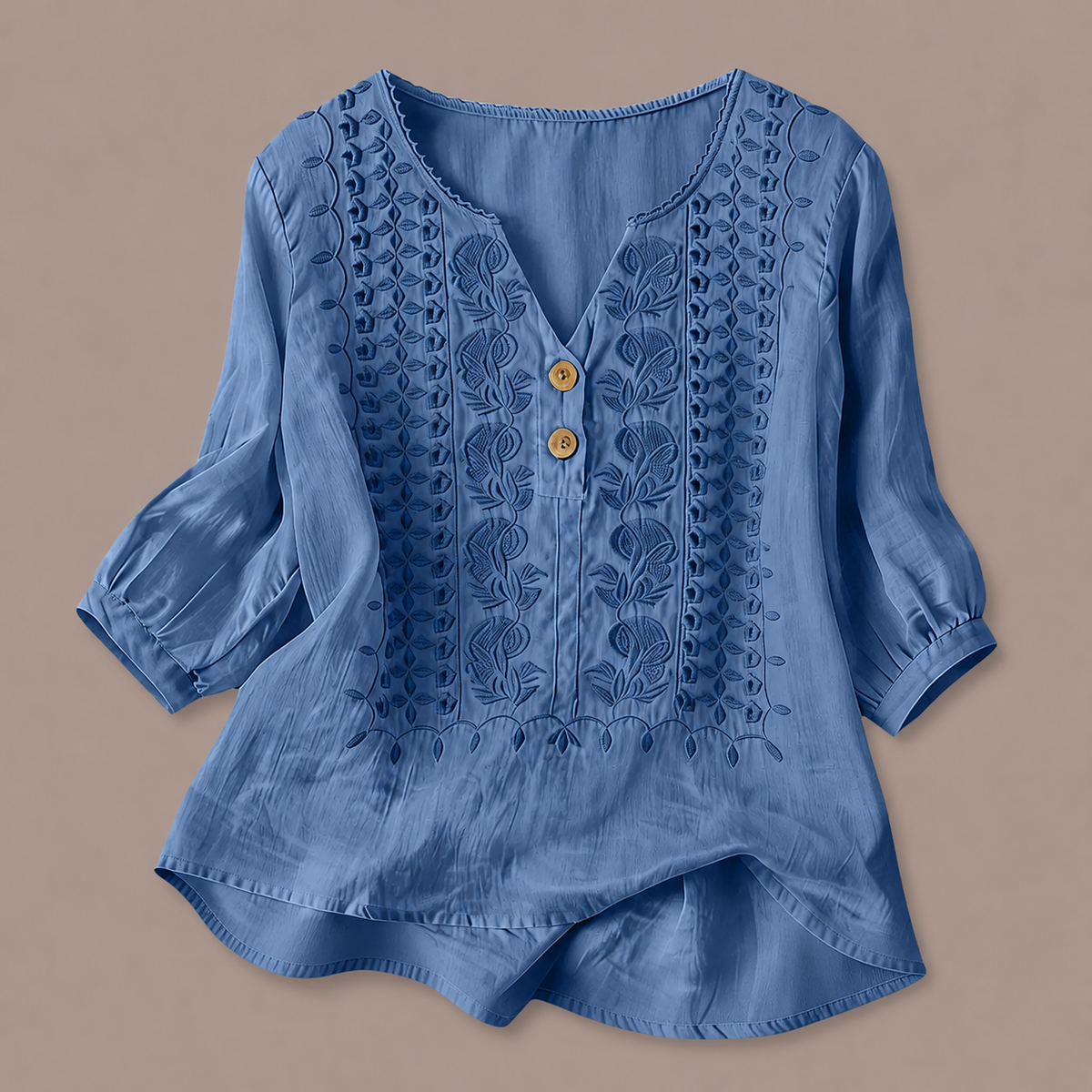 Adelina Cotton Linen Blouse