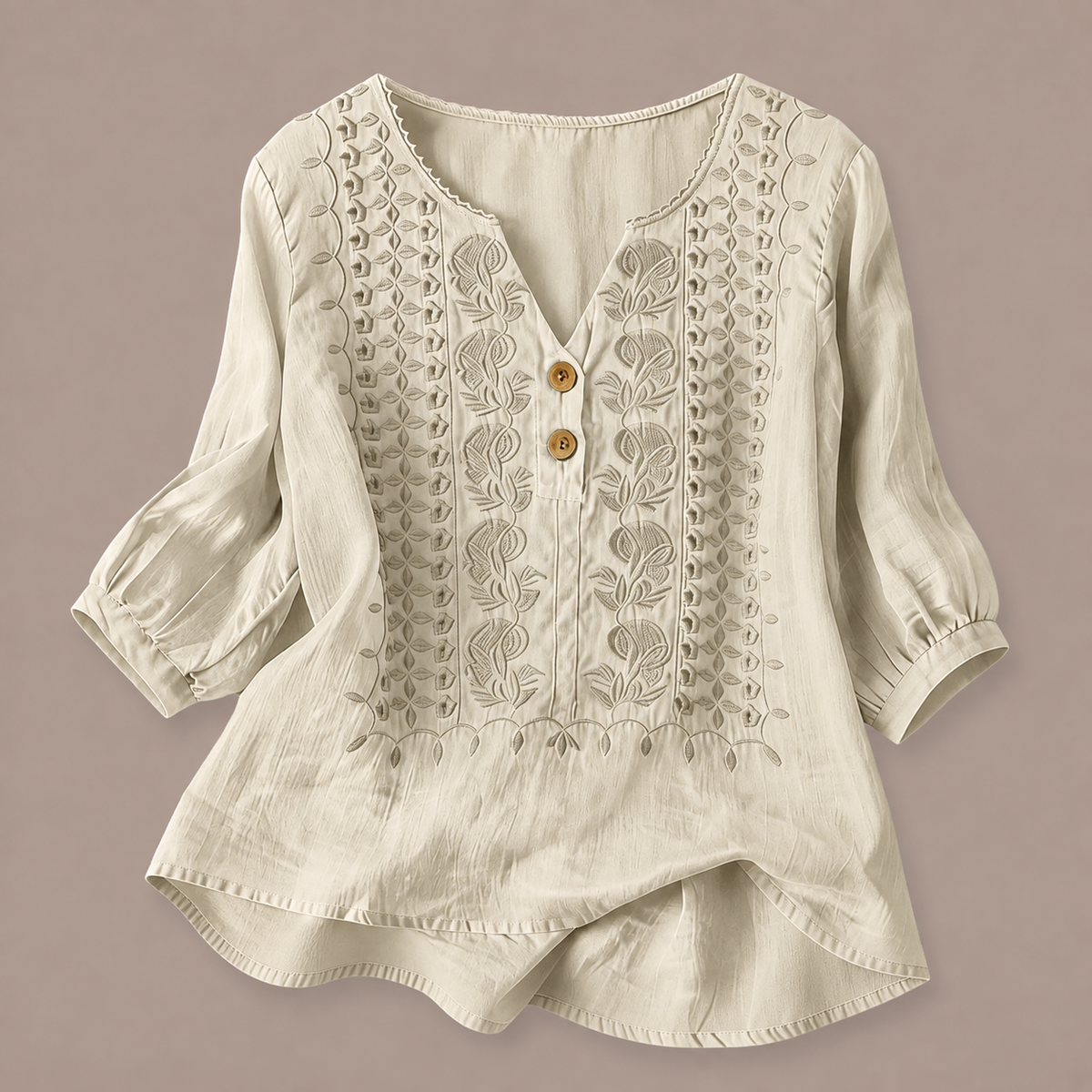 Adelina Cotton Linen Blouse