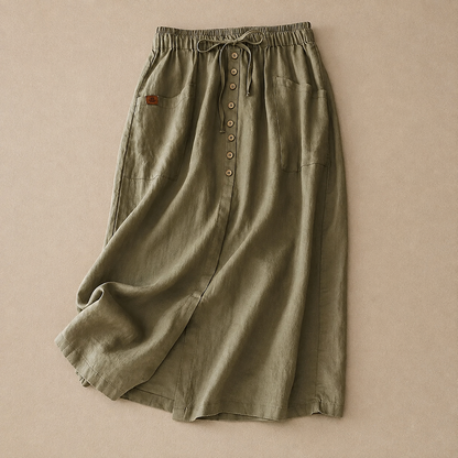 Estelle Cotton Linen Skirt