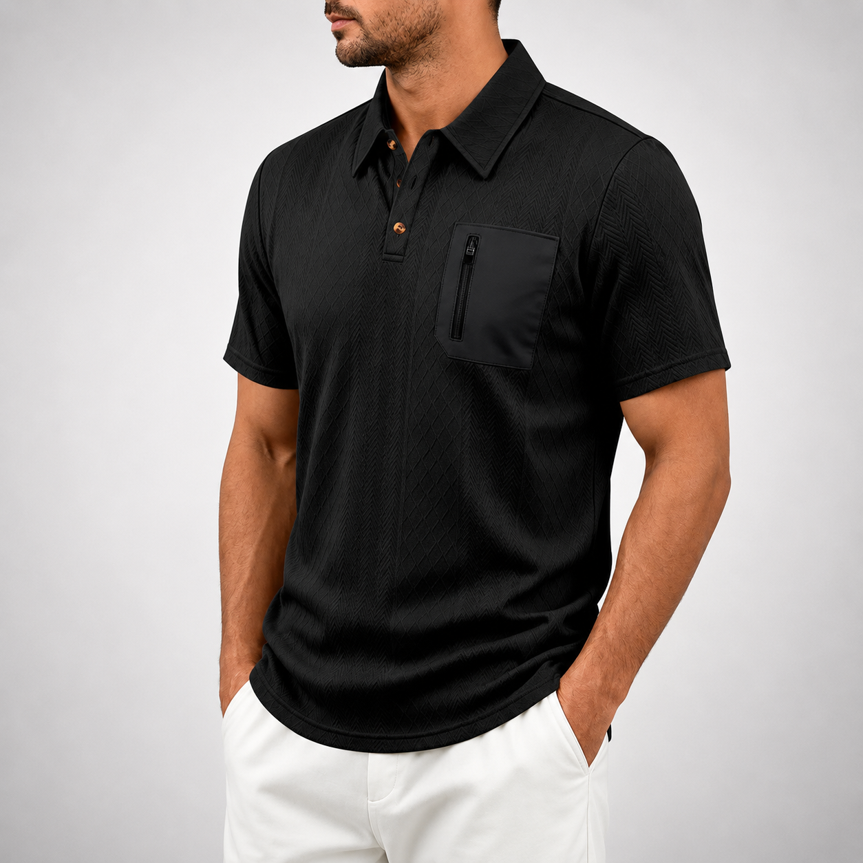 Alden Zip Pocket Polo