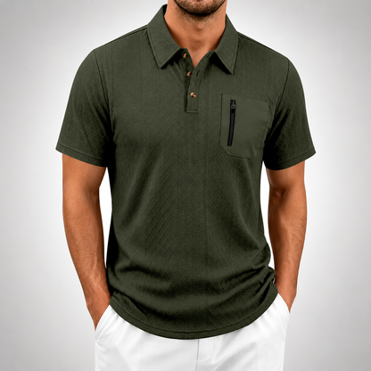 Alden Zip Pocket Polo