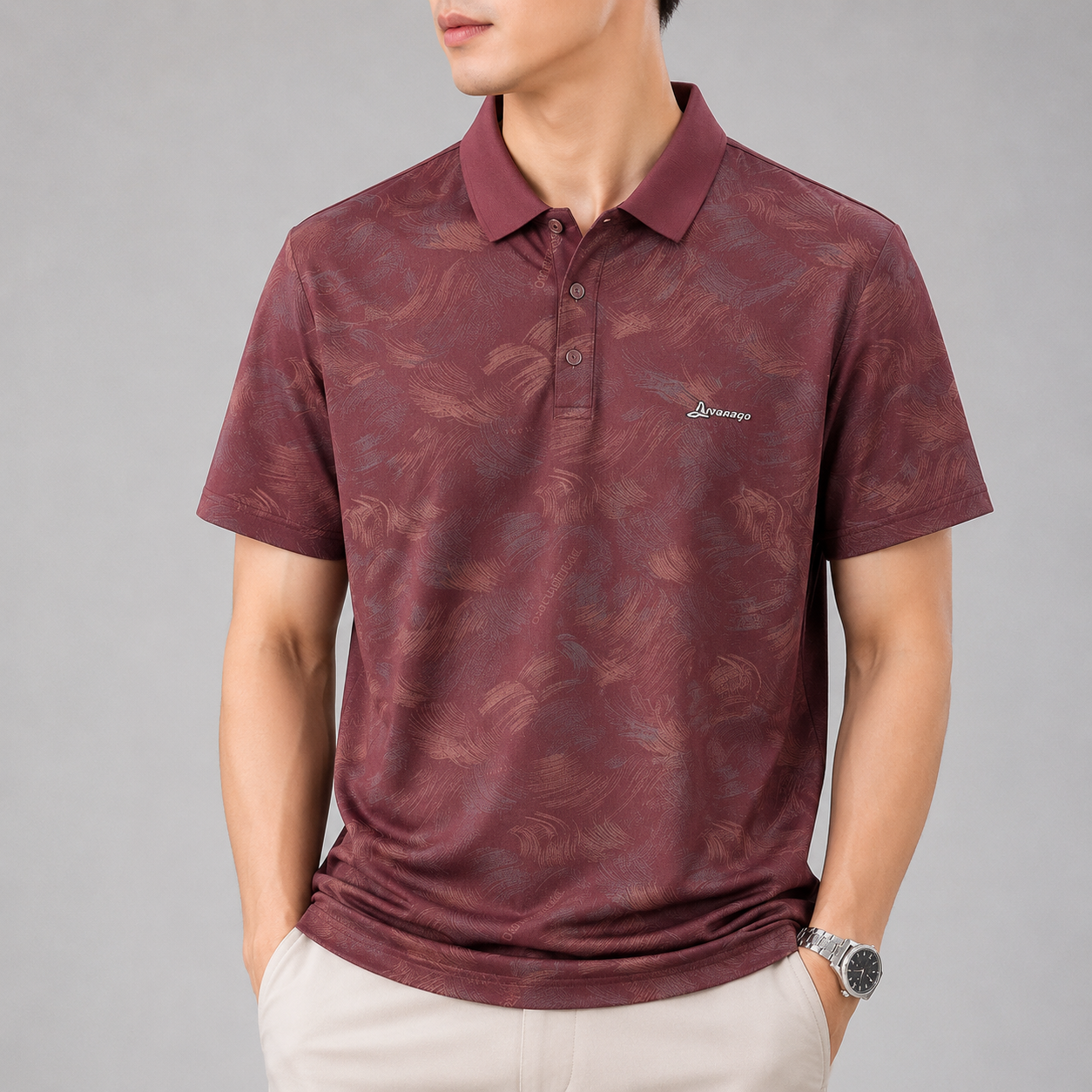 Monroe Abstract Polo