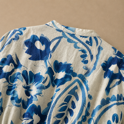 Marcella Cotton Linen Midi Dress