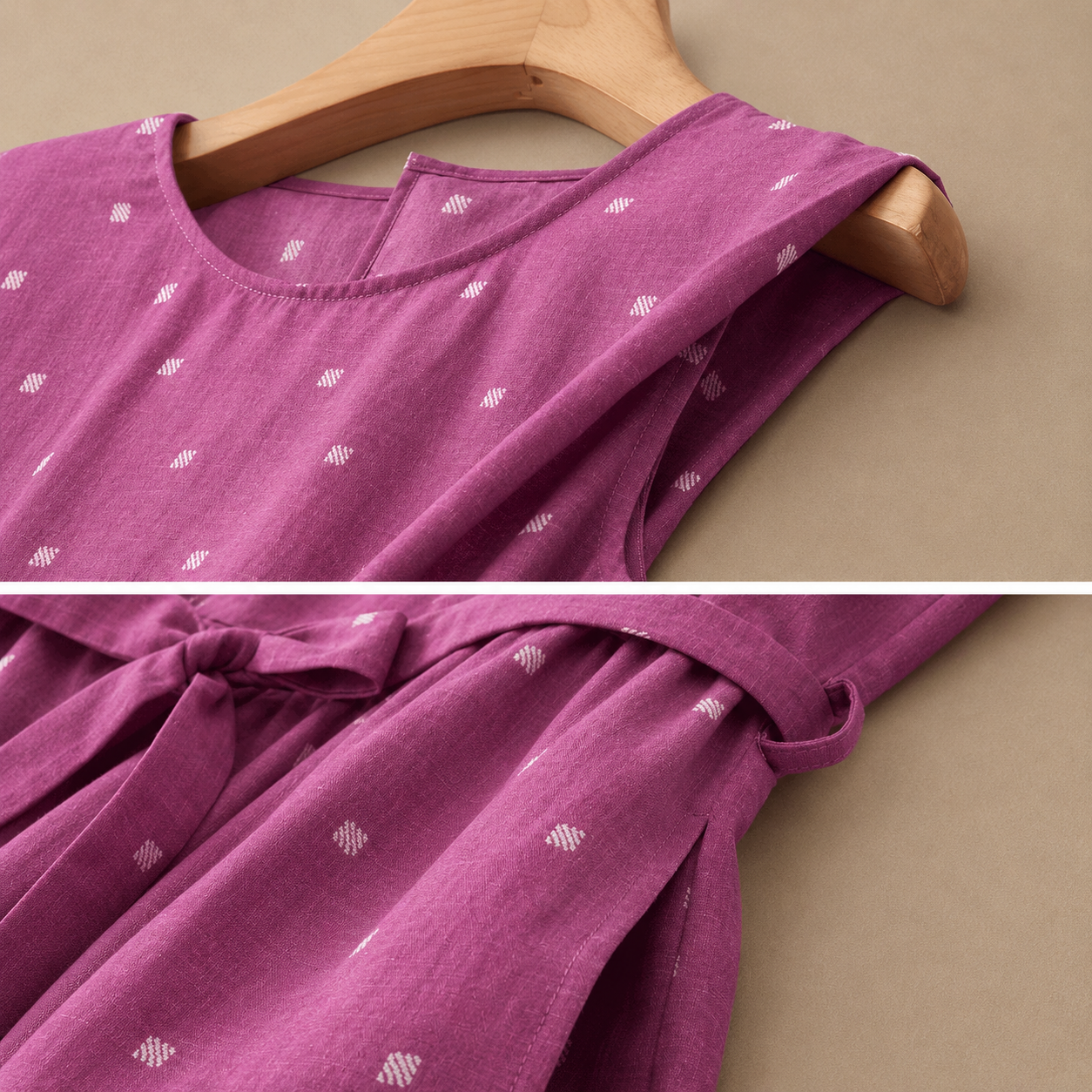 Alina Cotton Linen Midi Dress