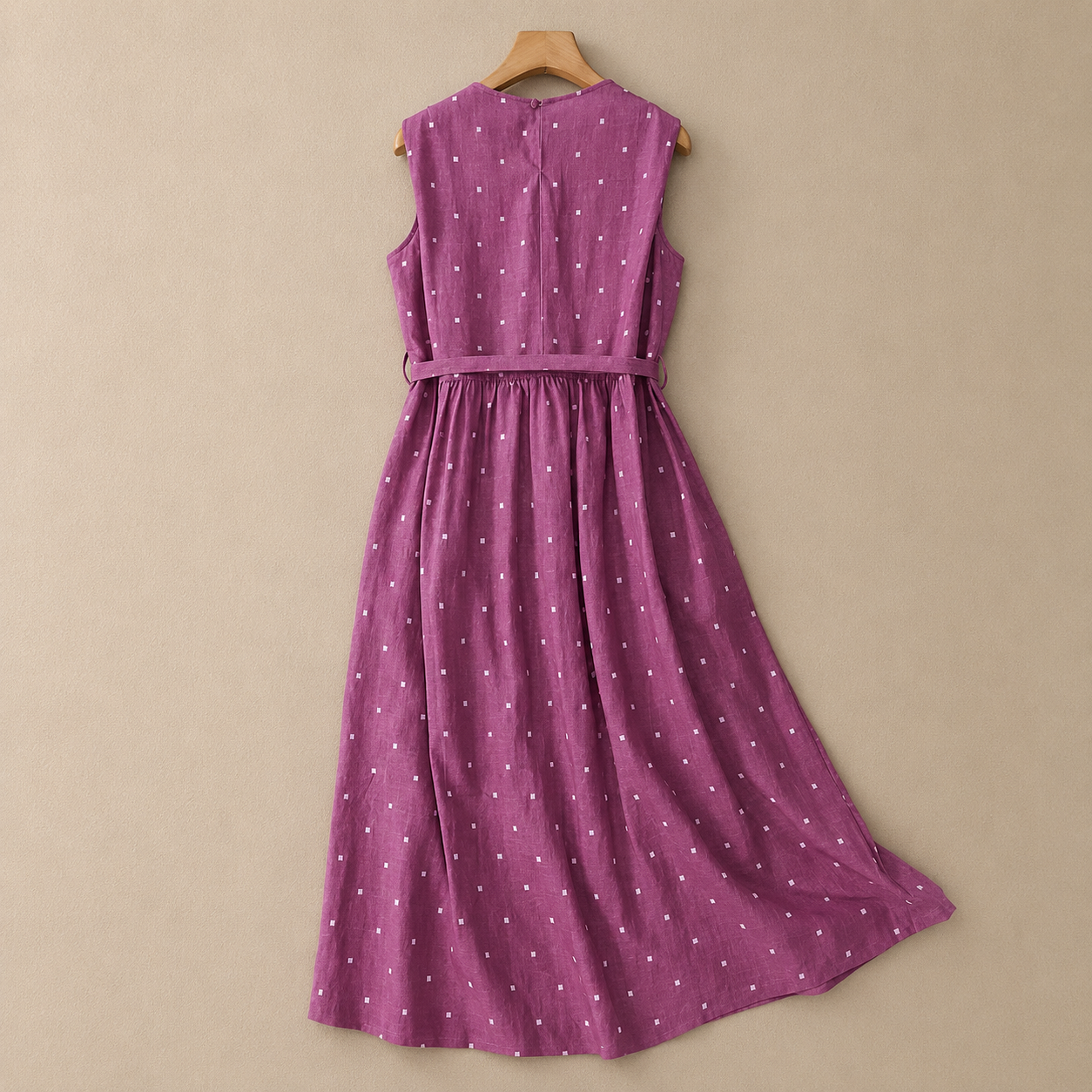 Alina Cotton Linen Midi Dress