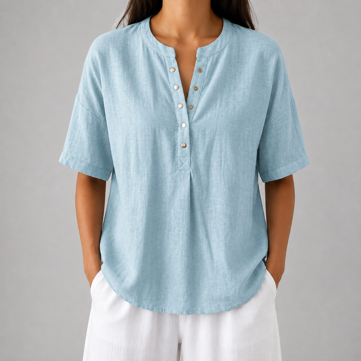 Sienna Cotton Linen Blouse