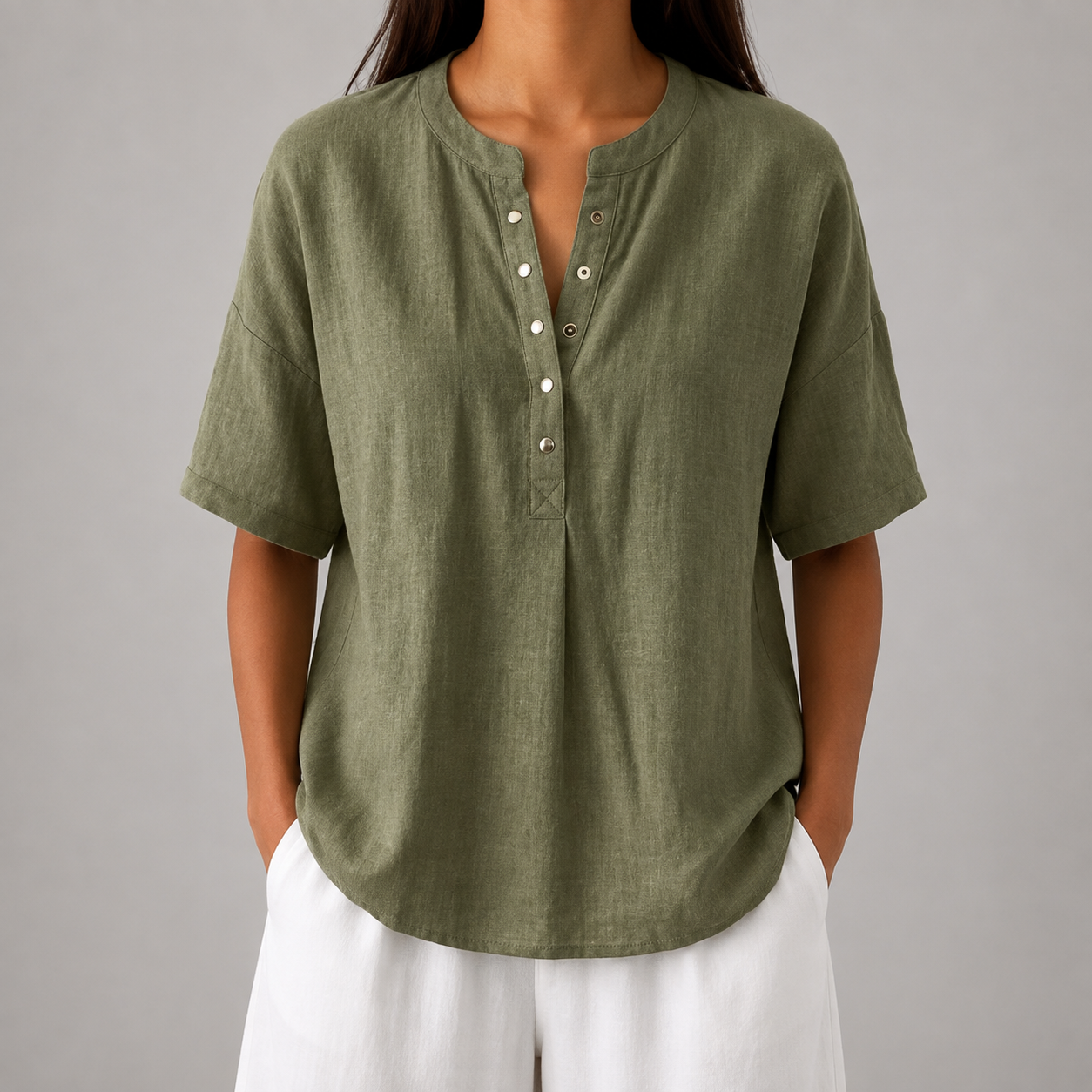 Sienna Cotton Linen Blouse