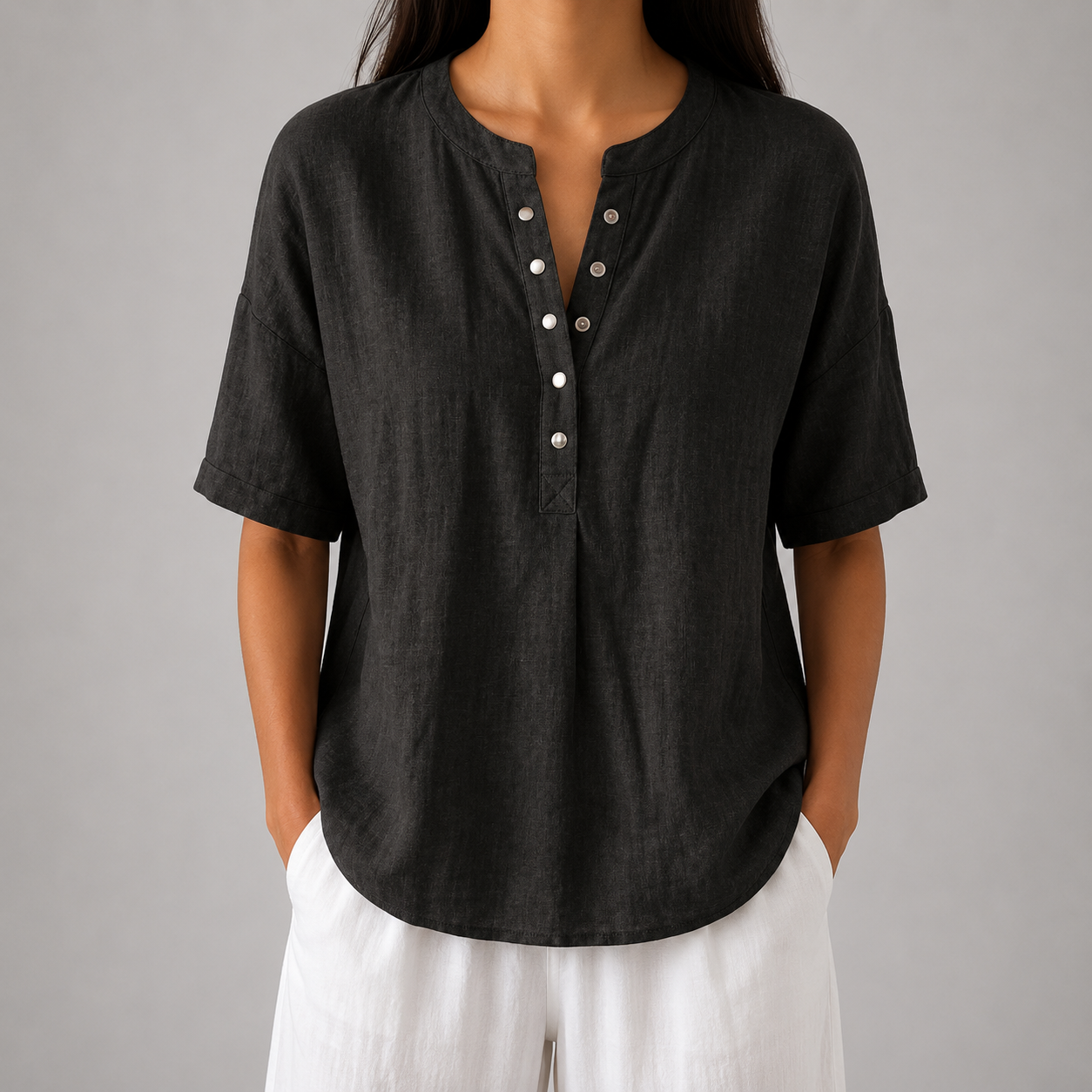 Sienna Cotton Linen Blouse