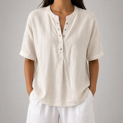 Sienna Cotton Linen Blouse