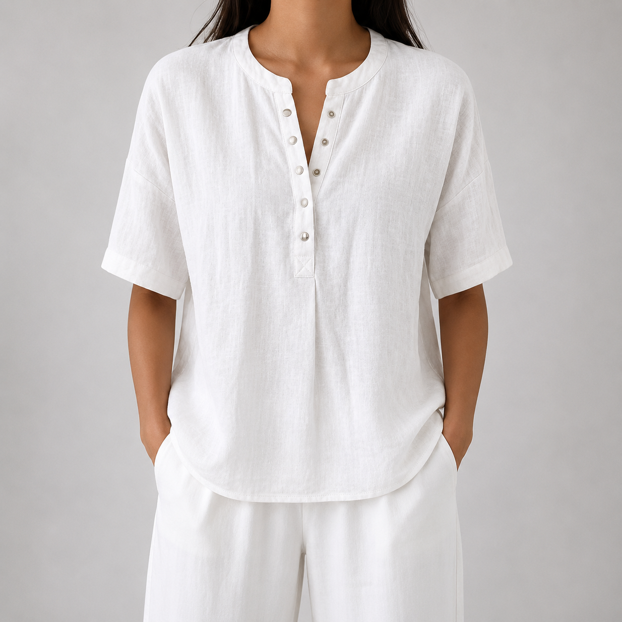 Sienna Cotton Linen Blouse