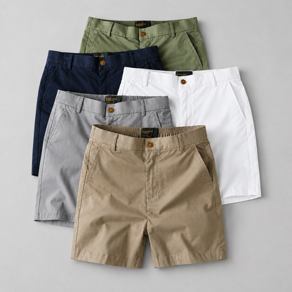 Alden High-Waist Cotton Shorts