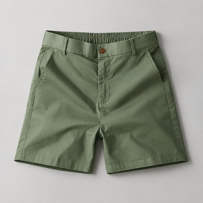 Alden High-Waist Cotton Shorts