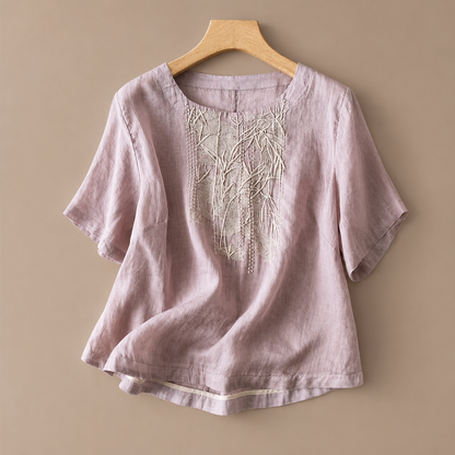 Liana Cotton Linen Blouse