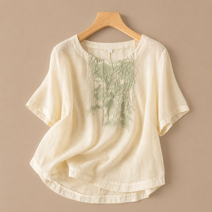 Liana Cotton Linen Blouse