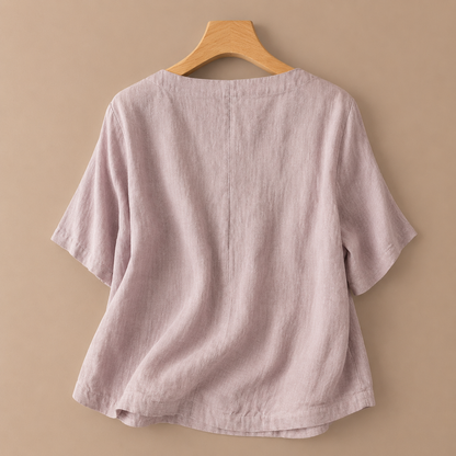 Liana Cotton Linen Blouse