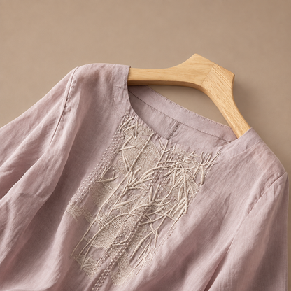 Liana Cotton Linen Blouse