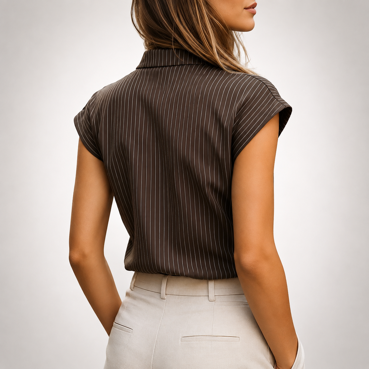 Aveline Pinstripe Blouse