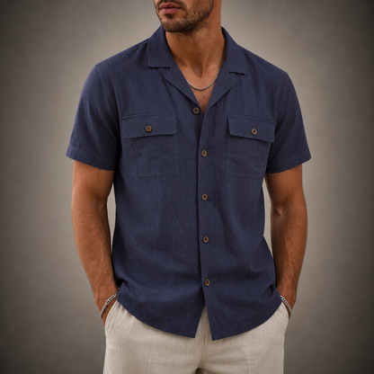 Santino Cotton Linen Shirt