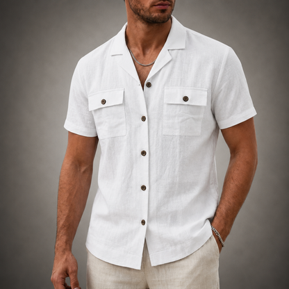 Santino Cotton Linen Shirt