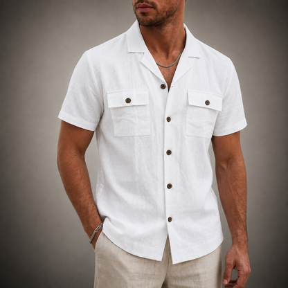 Santino Cotton Linen Shirt