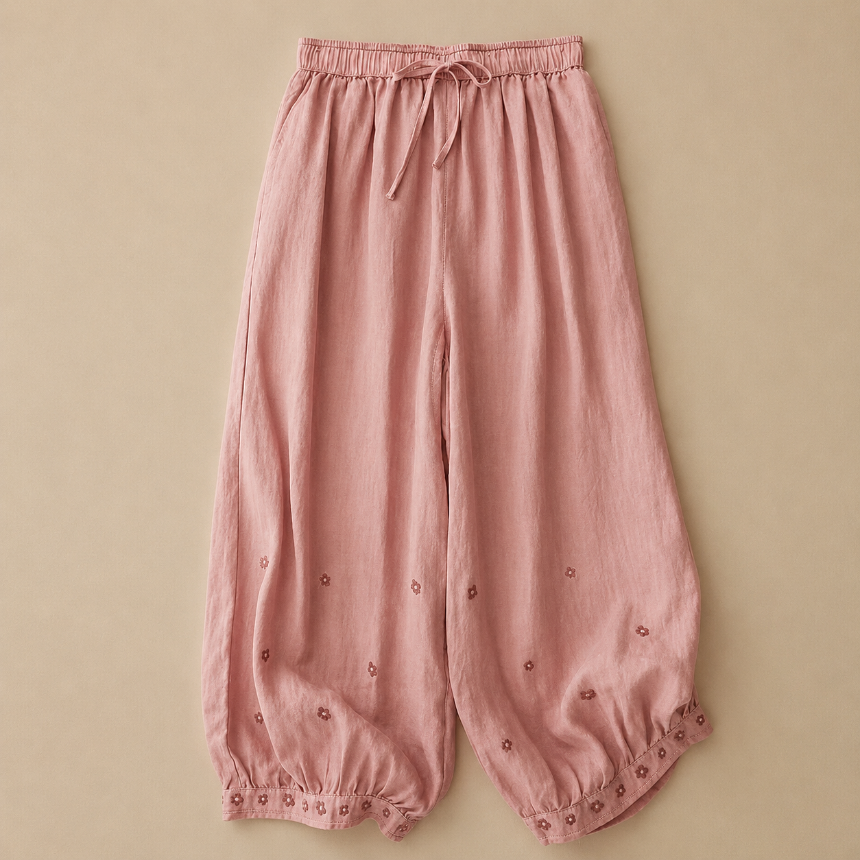 Aurelia Floral Linen Pants
