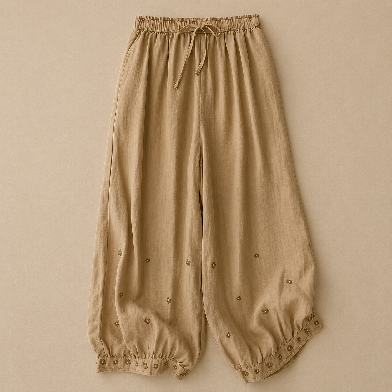 Aurelia Floral Linen Pants