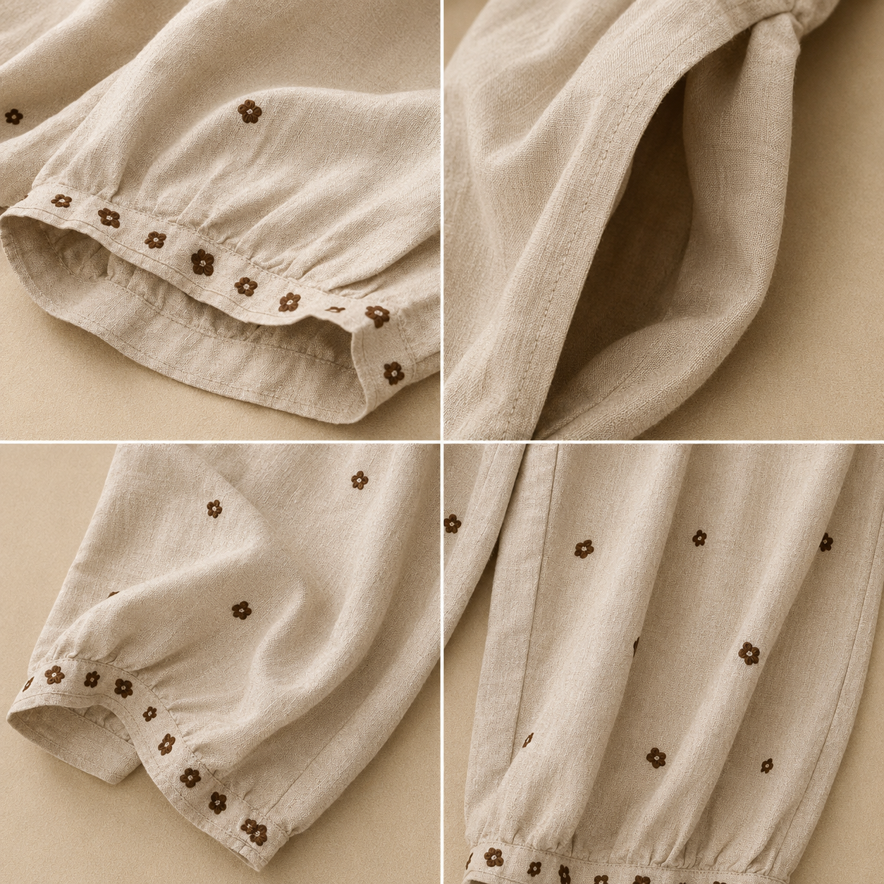 Aurelia Floral Linen Pants