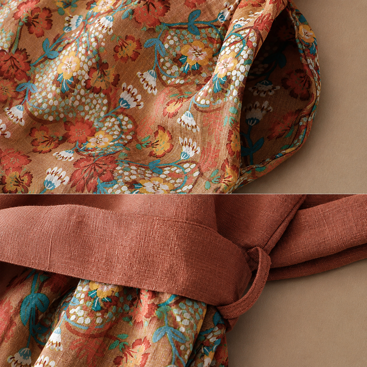 Aveline Floral Tie Waist Dress