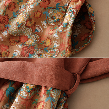 Aveline Floral Tie Waist Dress