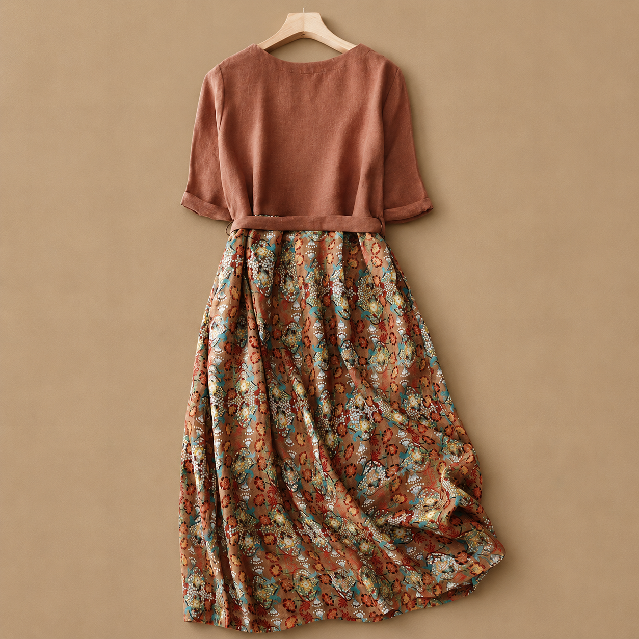 Aveline Floral Tie Waist Dress