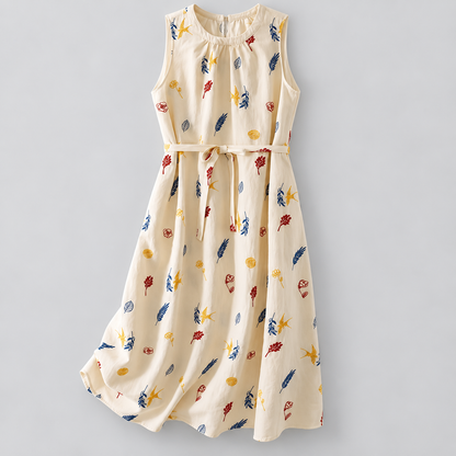 Adeline Embroidered Midi Dress