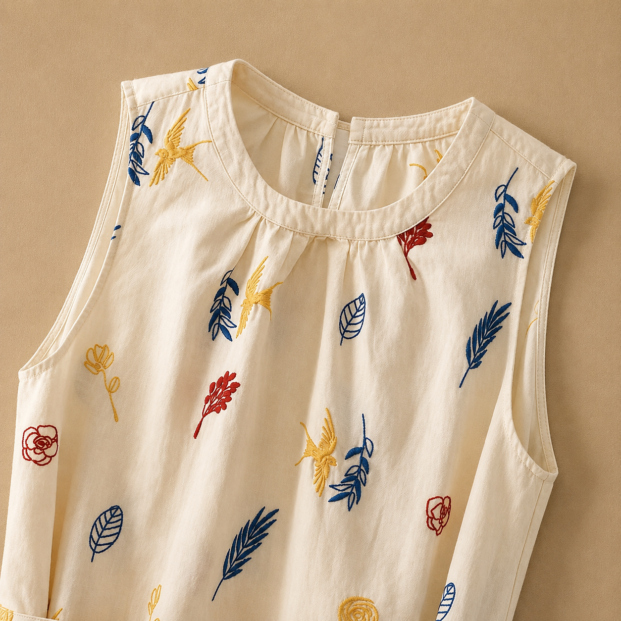 Adeline Embroidered Midi Dress