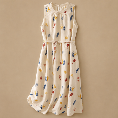 Adeline Embroidered Midi Dress