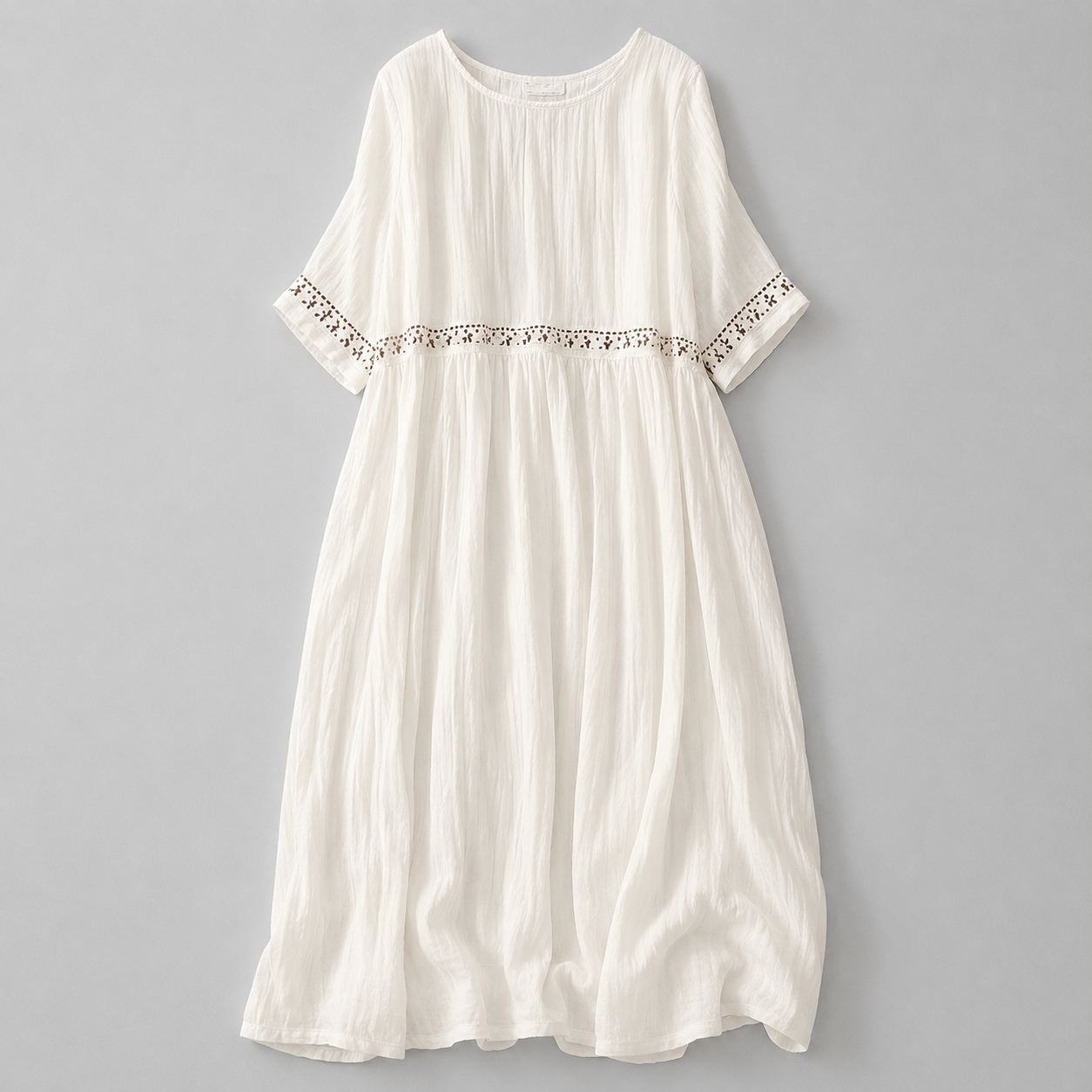 Soleia Cotton Linen Midi Dress