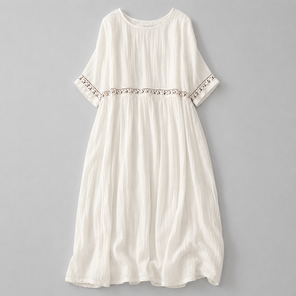 Soleia Cotton Linen Midi Dress