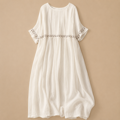 Soleia Cotton Linen Midi Dress
