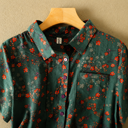Colette Cotton Linen Blouse