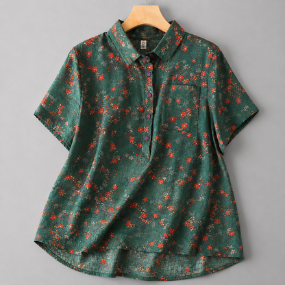 Colette Cotton Linen Blouse