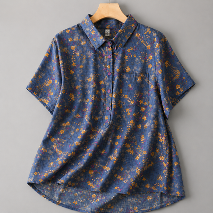 Colette Cotton Linen Blouse