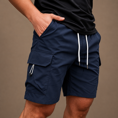 Callan Drawstring Cargo Shorts