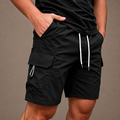 Callan Drawstring Cargo Shorts
