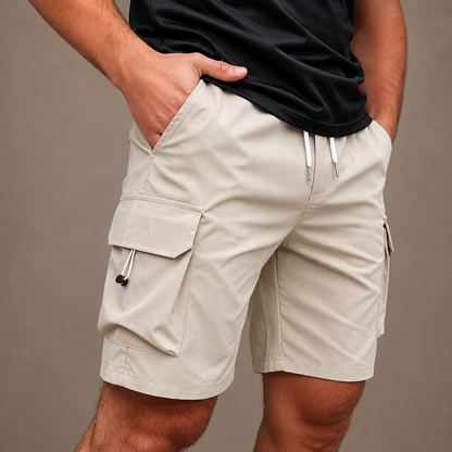 Callan Drawstring Cargo Shorts