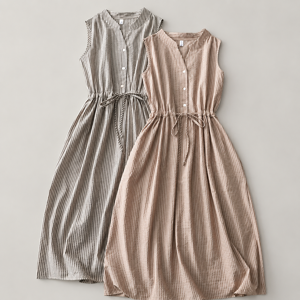Aveline Thin Cotton Midi Dress