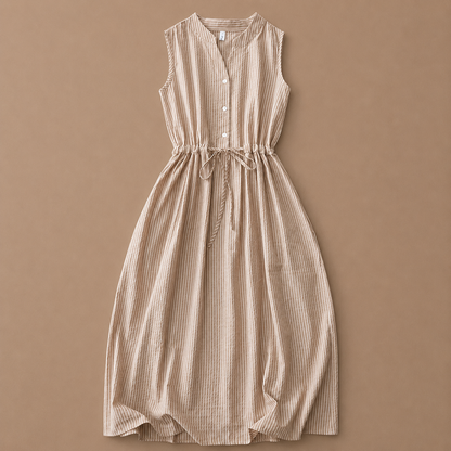 Aveline Thin Cotton Midi Dress