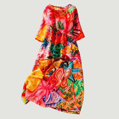 Marais Cotton Linen Maxi Dress