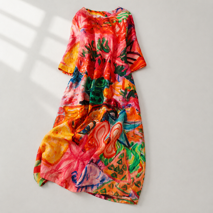 Marais Cotton Linen Maxi Dress