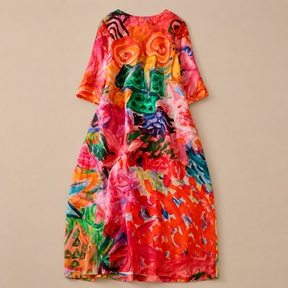 Marais Cotton Linen Maxi Dress