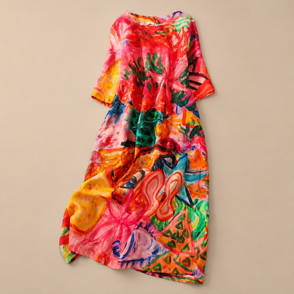 Marais Cotton Linen Maxi Dress