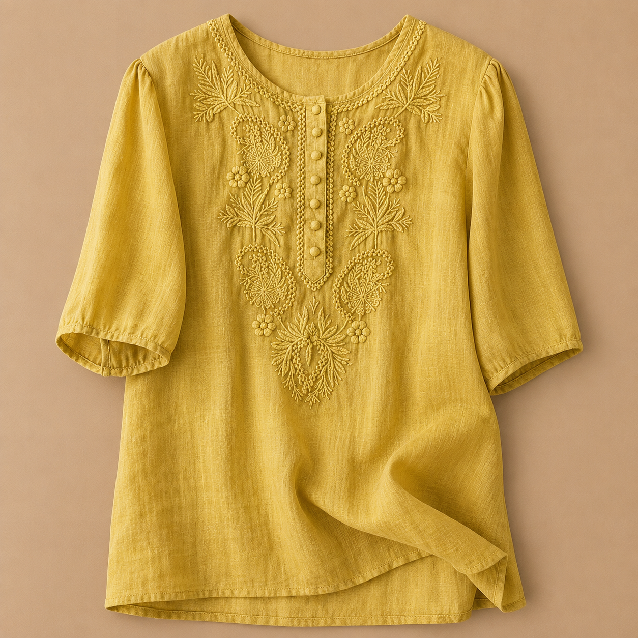 Verena Cotton Linen Blouse