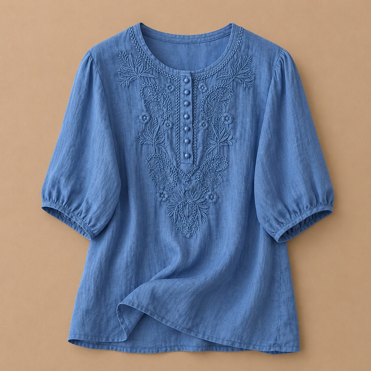 Verena Cotton Linen Blouse